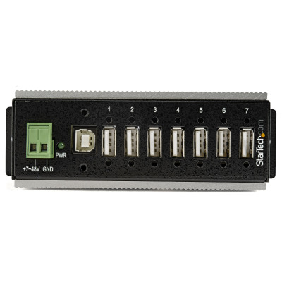 StarTech.com HB20A7AME interface hub USB 2.0 Type-B 480 Mbit/s Black