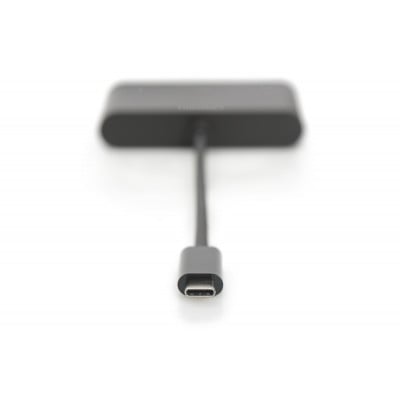 Digitus DA-70855 interface hub USB 3.2 Gen 1 (3.1 Gen 1) Type-C 5000 Mbit/s Zwart