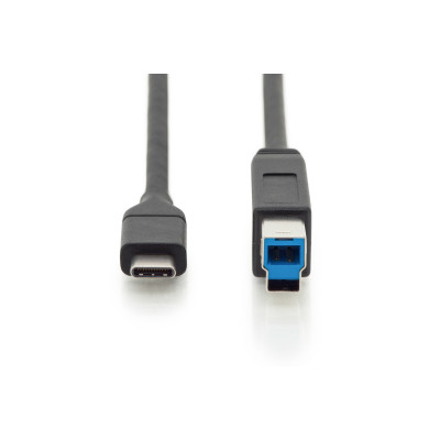 Digitus AK-300149-010-S USB cable 1 m USB 2.0 USB C USB B Black