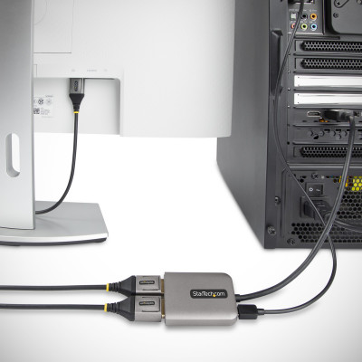 StarTech.com MST14DP122DP video cable adapter 0.3 m 2 x DVI Grey