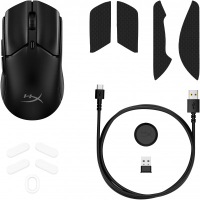 HP HyperX Pulsefire Haste 2 Mini - Wireless Gaming Mouse (Black) muis