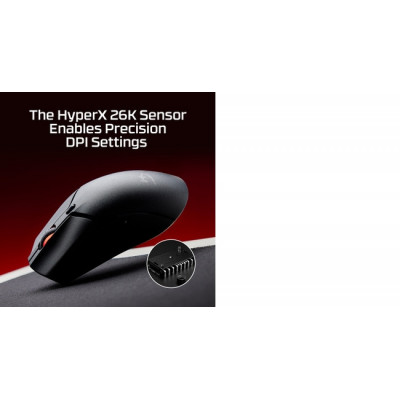 HP HyperX Pulsefire Haste 2 Mini - Wireless Gaming Mouse (Black) souris