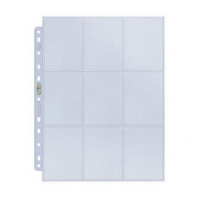 Ultra Pro - 9-Pocket Silver Series Page for Standard Size Cards