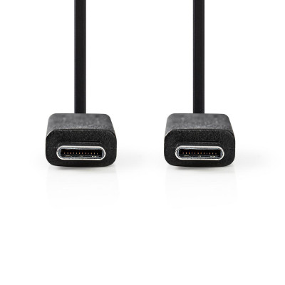 Nedis CCGT64750BK10 USB cable 1 m USB 3.2 Gen 2 (3.1 Gen 2) USB C Black