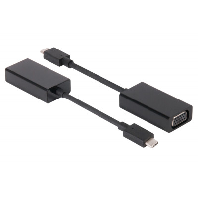 CLUB3D USB Type C to VGA Active Adapter USB C Black