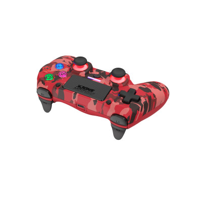 DragonShock - MIZAR BT - Wireless Controller Red Camo for PS4, PC, Mobile