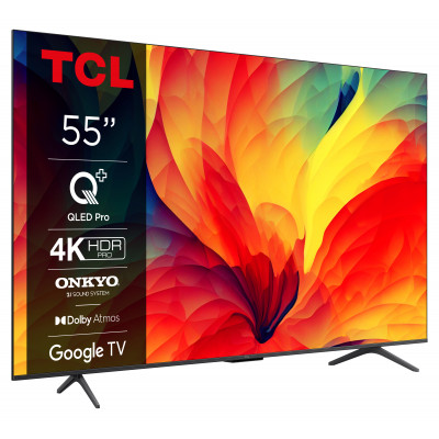 TCL QLED780 Series 55QLED780 TV 139.7 cm (55") 4K Ultra HD Smart TV Black 450 cd/m²