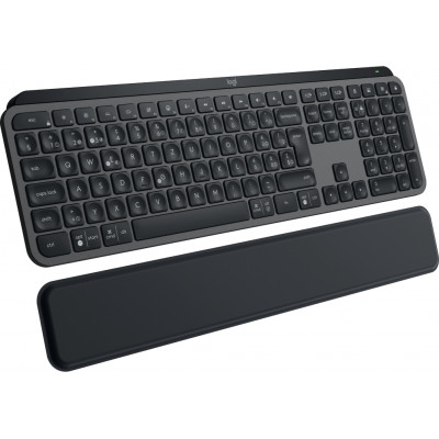 Logitech MX Keys S keyboard RF Wireless + Bluetooth QWERTZ Swiss Graphite