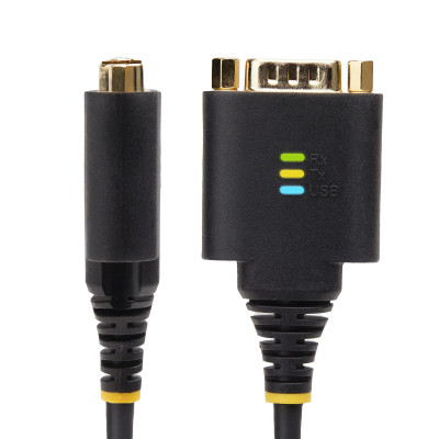 StarTech.com 2P1FFC-USB-SERIAL cable gender changer 2 x DB-9 RS-232 Black, Grey