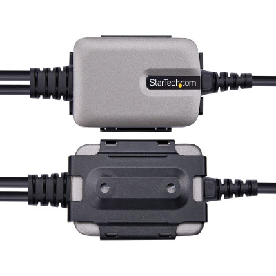StarTech.com 2P6FFC-USB-SERIAL cable gender changer 2 x DB-9 RS-232 Black, Grey