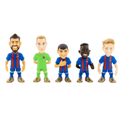 Minix - Football Stars - FC Barcelona - Pack de 5 - Figurine 7cm