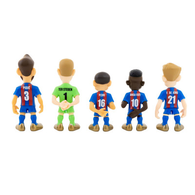 Minix - Football Stars - FC Barcelona - Pack de 5 - Figurine 7cm