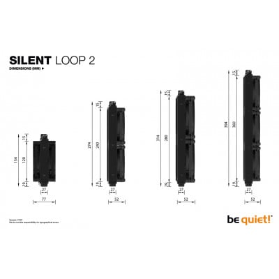 be quiet! SILENT LOOP 2 360mm Processor All-in-one liquid cooler 12 cm Black 1 pc(s)