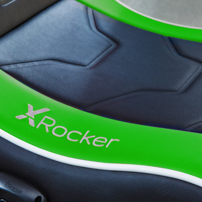 X-Rocker - Shadow 2.0 Stereo Audio Gaming Floor Rocker Green