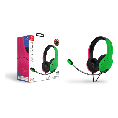 PDP - LVL40 Wired Headset pour Nintendo Switch - Rose/Vert
