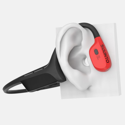 Suunto WING Headset Wireless Ear-hook Sports Bluetooth Black, Red