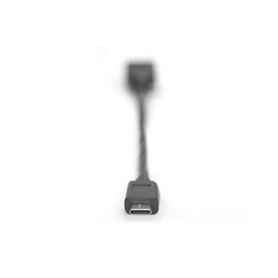 Digitus AK-300315-001-S USB cable 0.15 m USB 3.2 Gen 1 (3.1 Gen 1) USB C USB A Black