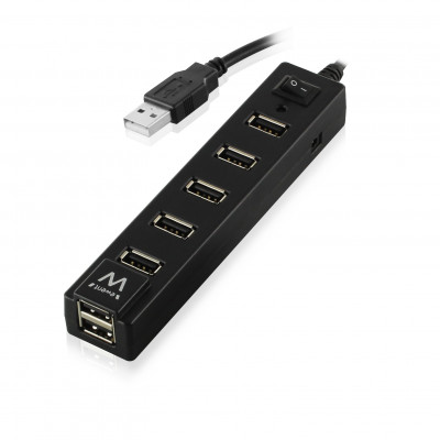 EMINENT USB2.0 Hub 7port+switch on&#47;Off