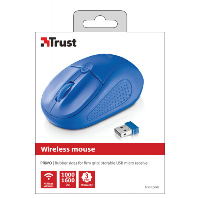 Trust Primo Wireless Mouse - Blue