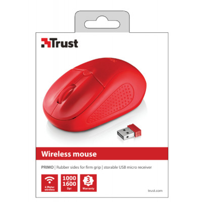 Trust Primo Wireless Mouse - Red