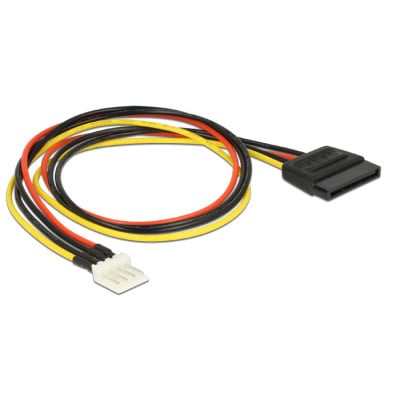 DELOCK Power Cable 4pin Male&#47; 4 pin floppy Male 40cm
