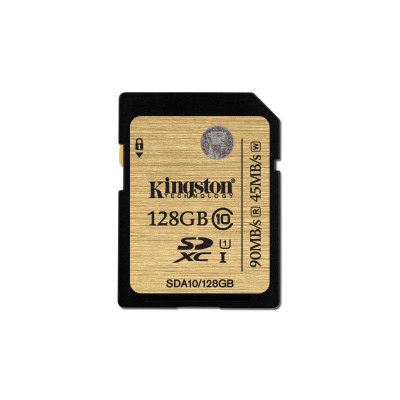 KINGSTON 128GB SDXC Class 10 UHS-I 90MB/s read 45MB/s write
