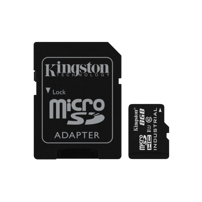 Kingston 8GB MICROSDHC UHS-I C10 INDUSTRIAL+ADA