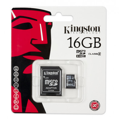 Kingston Secure Digital&#47;16GB microSDHC Class 4