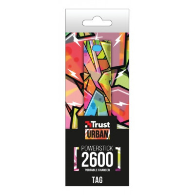 Trust UR Tag Powerstick Portable Charger 2600 - Graffiti Arr