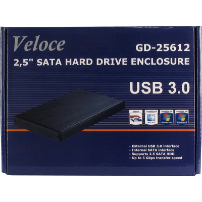 Enclosure 2.5 '' USB 3.0 GD-25612 BLACK