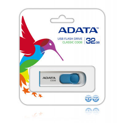 Adata USB C008 32GB 2.0 White&#47;Blue