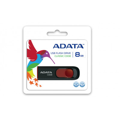 Adata USB C008 8GB 2.0 Black/Red