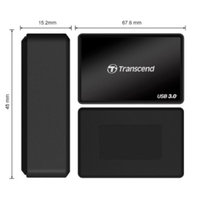 Transcend Card Reader F8&#47;All in1 Multi USB3 Black