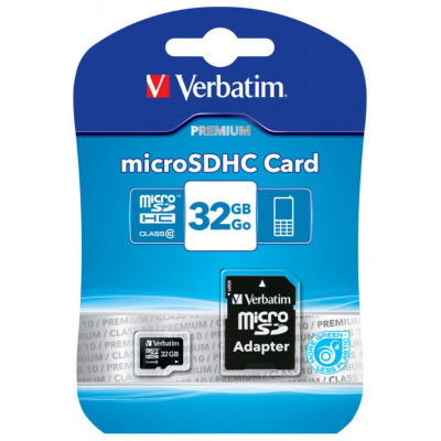 Verbatim MICRO SDHC 32GB - CLASS 10 Adapt
