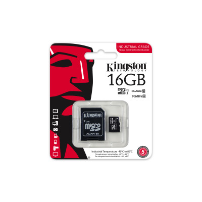 Kingston 16GB microSDHC UHS-I C10 Industrial+Ada