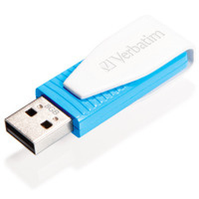 Verbatim USB DRIVE 2.0&#47;8GB Swivel Blue