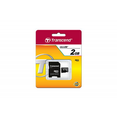 Transcend SecureDigital&#47;2GB microSD with Adapter