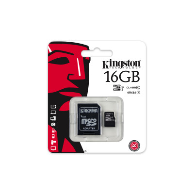Kingston microSDHC Class 10 UHS- 16GB