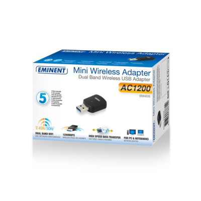 Eminent Wireless AC1200 usb adapter micro stick