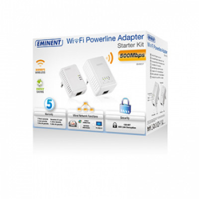Eminent Powerline WiFi 500Mbps 2 adapters