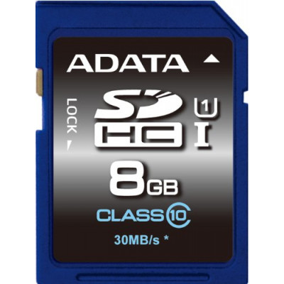Adata SD Card UHS-I CL10 Class 10 8GB
