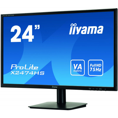 IIYAMA LED 24"FHD Va Panel  VGA DP HDMI 4MS Speakers Black