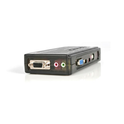 StarTech 4 Port USB KVM Switch w/Audio & Cables