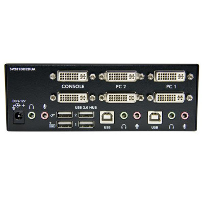 StarTech 2 Port Dual DVI USB KVM Switch