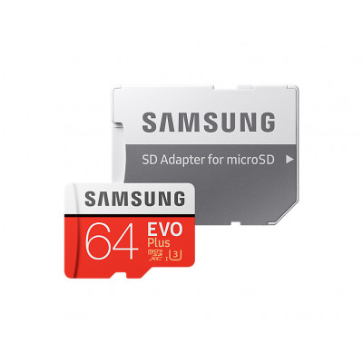 Samsung Micro SD with adaptor 64GB Class 10 R100&#47;W60