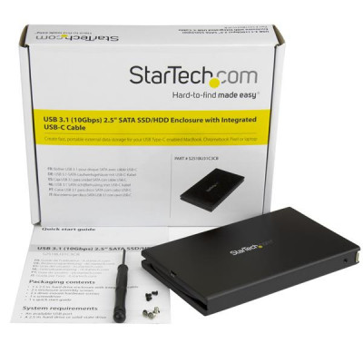 StarTech USB-C External Hard Drive Enclosure