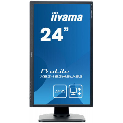 IIYAMA 24''FHD HA TN Panel 4MS USB  DP,VGA,HDMI Speakers Blck
