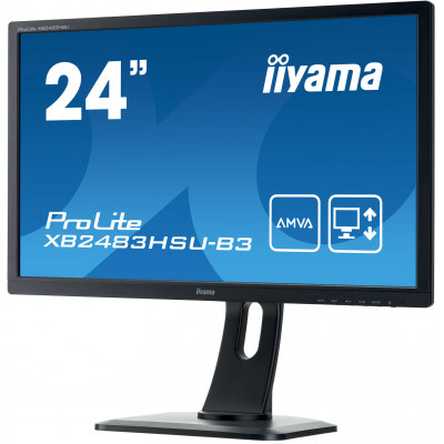 IIYAMA 24''FHD HA TN Panel 4MS USB  DP,VGA,HDMI Speakers Blck