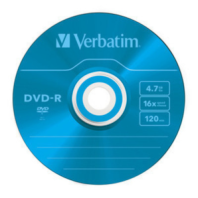 Verbatim DVD-R/4.7GB 16xspd Colour 5pk SlimCase