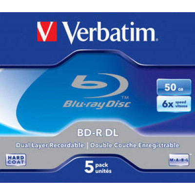 Verbatim Blu-Ray BD-R DL 50GB 6x 5er Jewel Case
